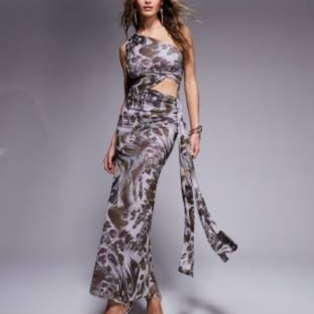 ASOS One-Shoulder Maxi Dress